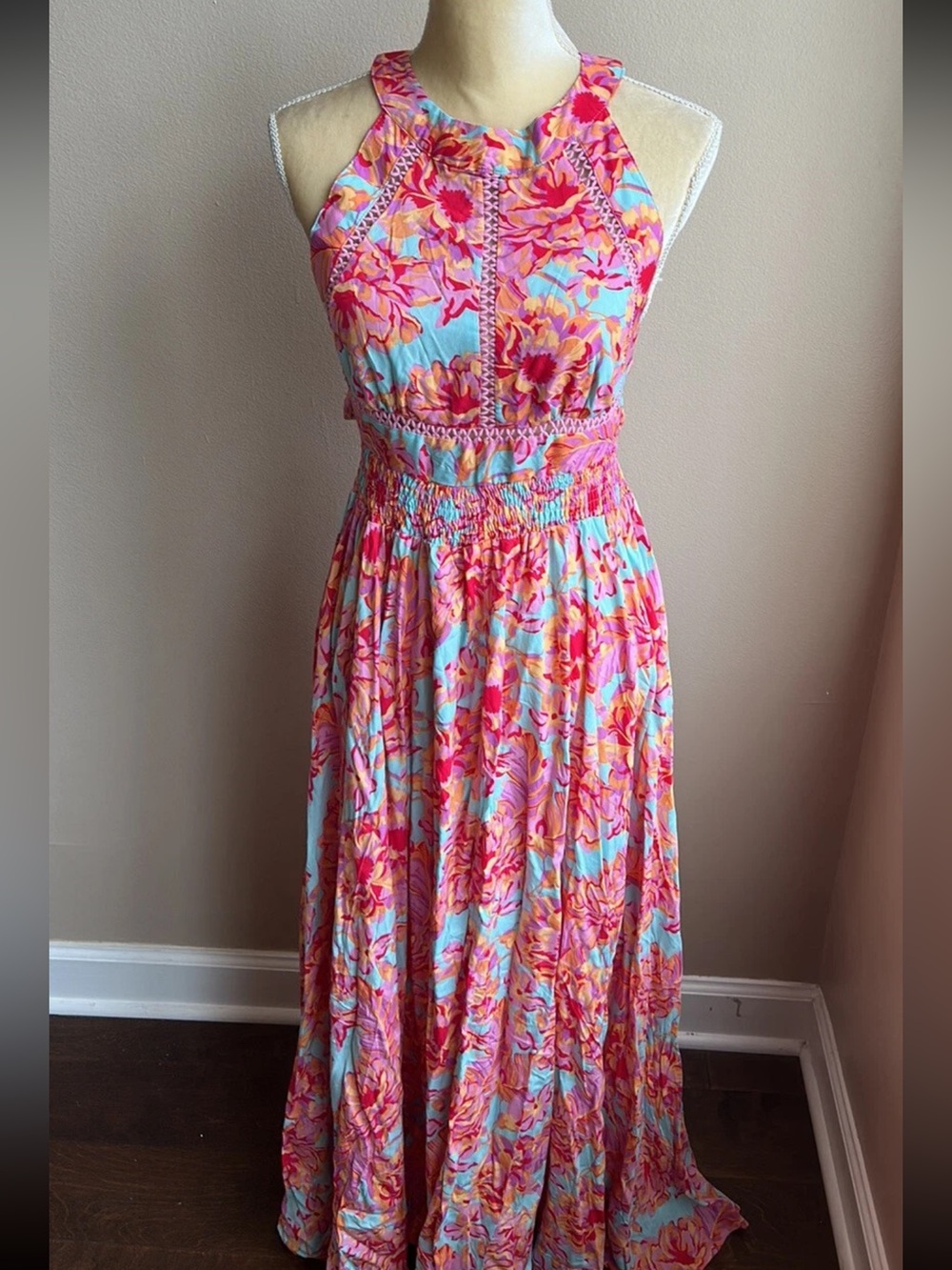 Abel The Label Floral Boho Maxi Dress - Size S